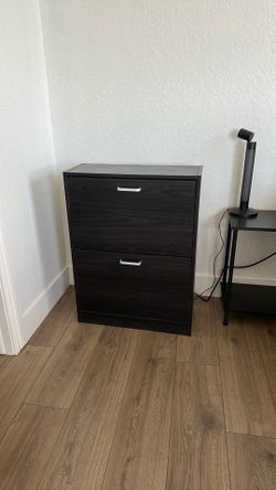 IKEA Shoe Cabinet / Entryway Storage Cabinet - Black