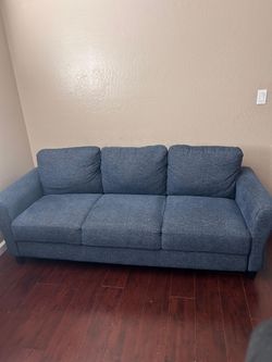Blue sofas