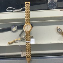 Bulovo gold colored ladies watch