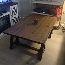 Dark Wood Coffee Table