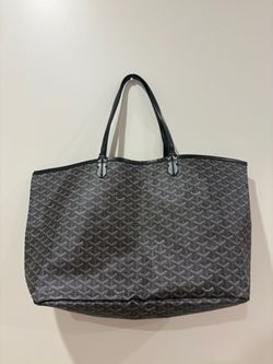 Large black goyard tote bag