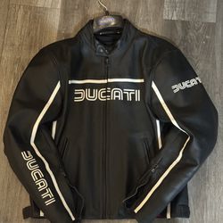 Retro Ducati By Dainese Leather Riding Jacket