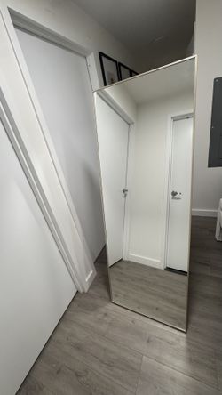 Full Length Standing Mirror with Metal Frame