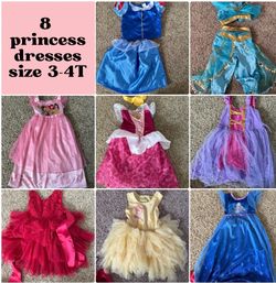 Princess dresses 3-4T