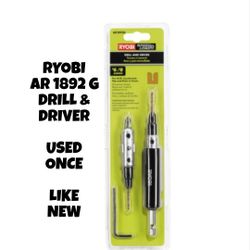 RYOBI DRILL AND DRIVER, AS SHOWN 