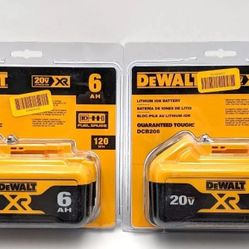 20v Dewalt Xr 6ah Batteries 