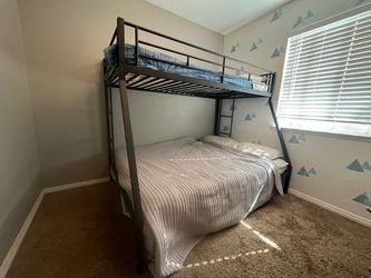 Metal Twin over Full Bunk Bed Frame