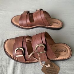 Born Sandals Henna Brown Size 7M
