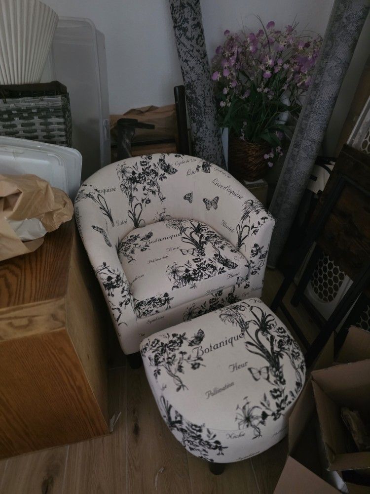 Chair And Ottoman 