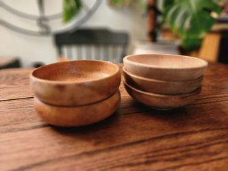 Vintage wood bowls