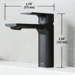 VIGO Black Single Hole Faucet