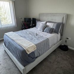 Full Size Mattress, Box Spring And Headboard