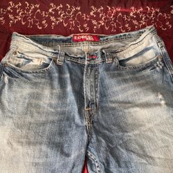Express Blake Jeans- Vintage White Washed 