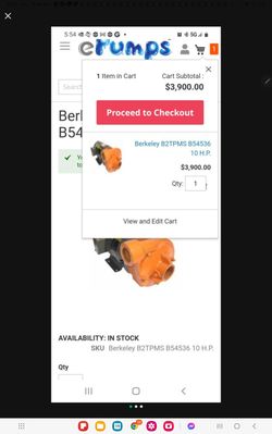 Berkeley B2TPMS B54536 10 H.P.