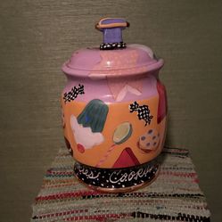 VINTAGE Droll Design party cookie jar