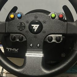 Thrust master TMX Xbox gaming steering wheel looking forward to trade for a PS five or PS portal