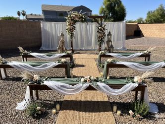 Solid Wood Event Benches