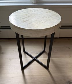 West Elm “Bone” Inlay End tables (2)