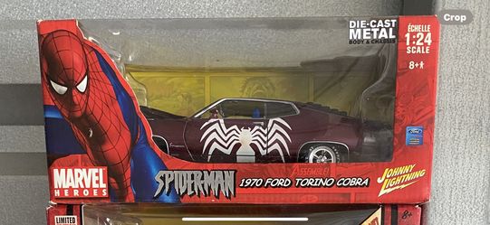 2006 Johnny Lightning 1970 Ford Torino Cobra Spider Man Marvel Heroes