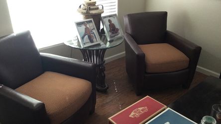 Leather Arm Chairs