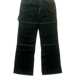 S.O.N.G Women’s Wide Leg Carpenter’s Fashion Jeans