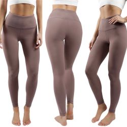 NWT Yogalicious Mocha High Rise Leggings