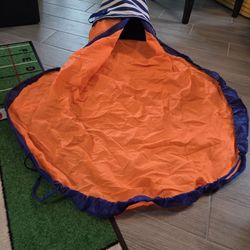 Kid's Storage Organizer Basket With Play Mat