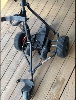 PowaKaddy electric golf trolley motor works. It has no battery, no remote control
