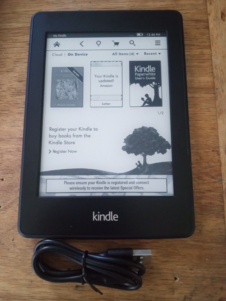 AMAZON KINDLE PAPERWHITE 7th GEN E-READER WI-FI 6" INCH