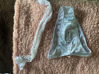 Rave holographic high waisted bottoms