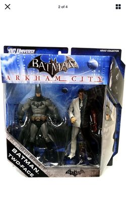 Batman/Sick Joker/Robin/Two Face Arkham City Collectible Figures