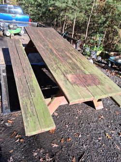 Picnic bench cable.