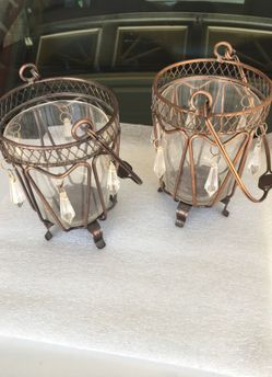 Two candle holders