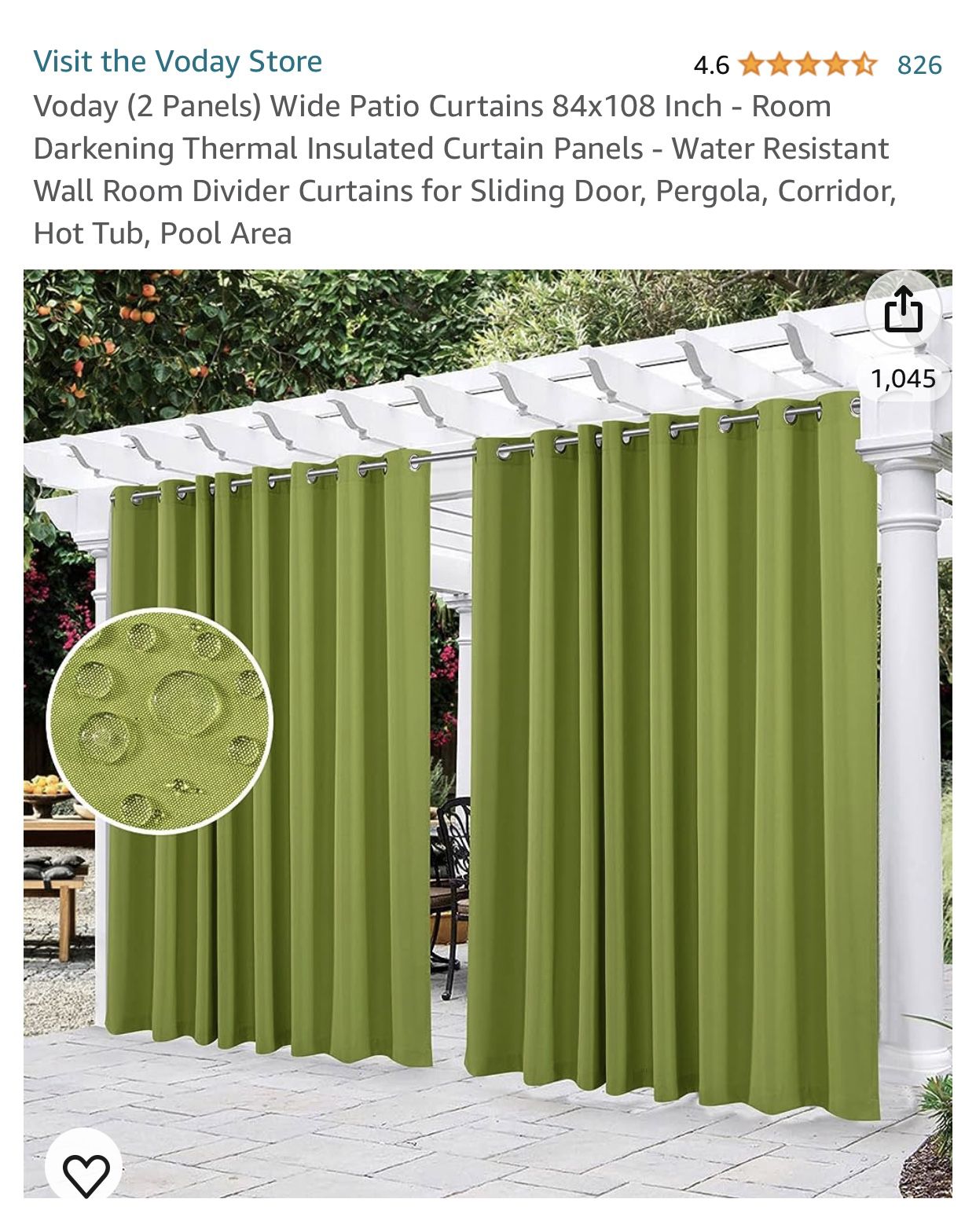 Wide Curtain/outdoor Curtain 