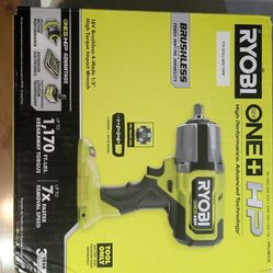 Ryobi One 1/2 Inch High Impact Torque Wrench 