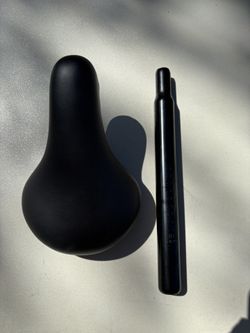 Brand New Black Bike Seat and Seatpost