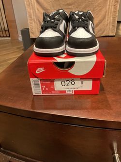 Nike Dunk Low Toddler Panda Size 7C