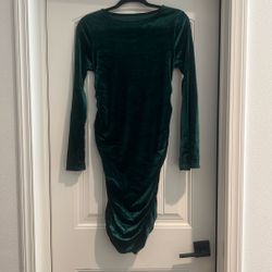 Green Velvet Dress