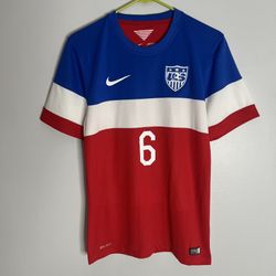 Team USA John Brooks Jersey Mens Small Red White Blue Nike 2014 USMNT Soccer