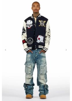 Blaze Navy Varsity Jacket