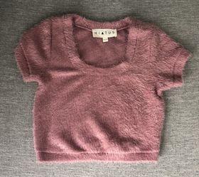 Women’s Crop Top in Blush Pink Size S