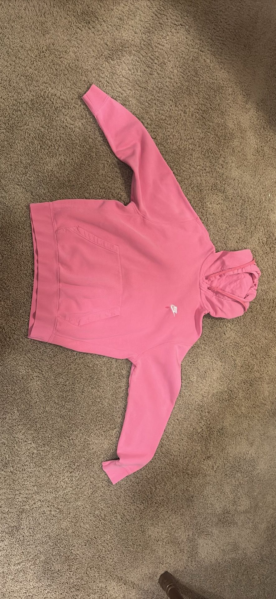pink men’s nike hoodie large