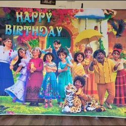 Encanto Birthday Backdrop 7x5Ft