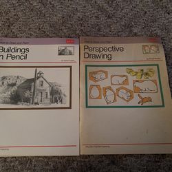 2 Art Instruction Books Buildings In Pencils And Perspective Drawing