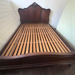 Full Bed Rustic Wood Like New 