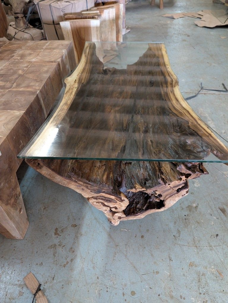 Live Edge Monkey Wood Log 42x28x16