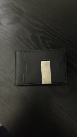 black leather Kings Loot minimalist wallet