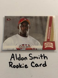 Aldon  Smith San Francisco 49ers All-Pro LB Threads Rookie Card.