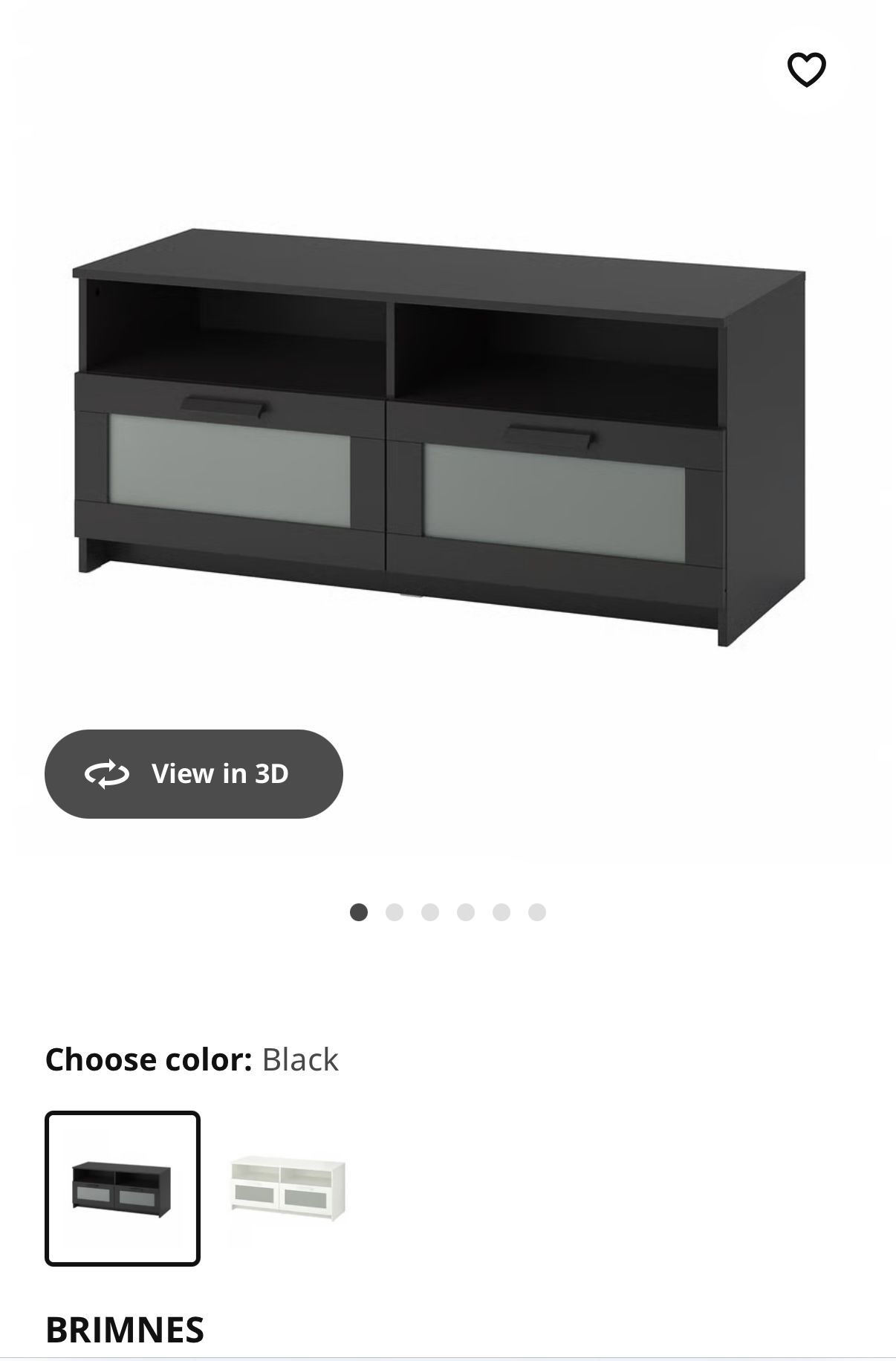 IKEA BRIMNES TV Stand – Black