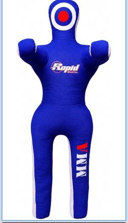 Grappling Dummy for MMA, BJJ & Wrestling – 5FT/6FT Unfilled Training Dummy with Moveable Arms & Leg (not stuffed)